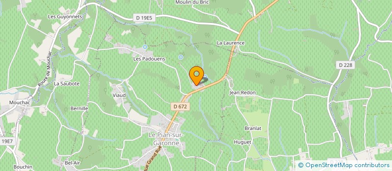 localisation de l'entreprise SCEA BONNEAU ET FILS  LE PIAN-SUR-GARONNE