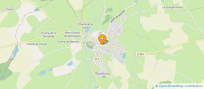 localisation de l'entreprise SCEA BONNICHON & LEMASSON  LE CHATELET