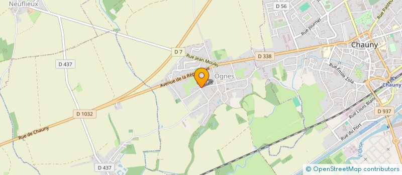 localisation de l'entreprise SCEA BOUCRY  OGNES