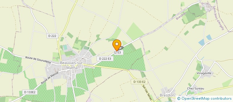 localisation de l'entreprise SCEA BOUDEAU  BEAUVAIS-SUR-MATHA