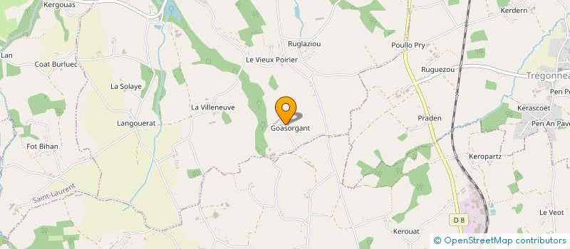 localisation de l'entreprise SCEA BOURGES LE ROUX à KERMOROCH