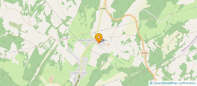 localisation de l'entreprise SCEA BOURRIOT LAURENT ET CHRISTELLE à ADAM-LES-PASSAVANT