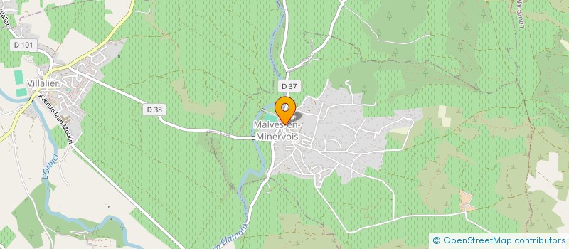 localisation de l'entreprise SCEA BOUSQUET CHATEAU DE MALVES  MALVES-EN-MINERVOIS