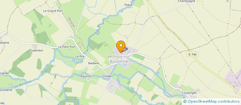 localisation de l'entreprise SCEA BOUTIN AUMONIER  VERNOUX-SUR-BOUTONNE