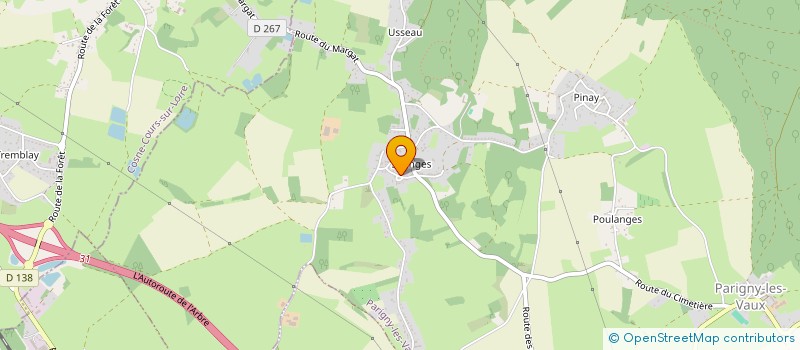 localisation de l'entreprise SCEA BREBIS DES COTEAUX à PARIGNY-LES-VAUX