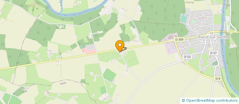 localisation de l'entreprise SCEA BRISSAULT  PARCE SUR SARTHE