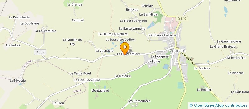 localisation de l'entreprise SCEA BROCENDIERE à COURCITE