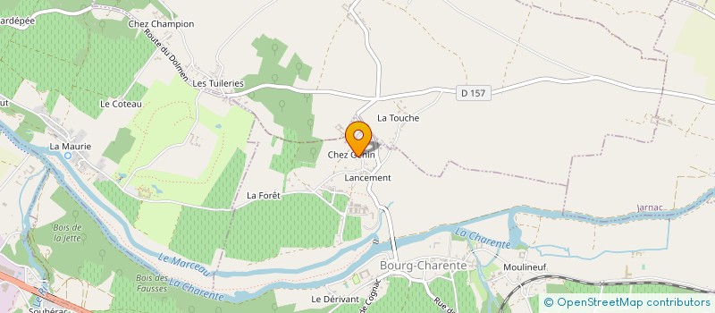 localisation de l'entreprise SCEA CABANNE FRERE à BOURG-CHARENTE