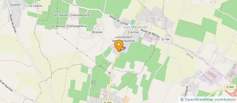 localisation de l'entreprise SCEA CAILLON à FOUSSIGNAC