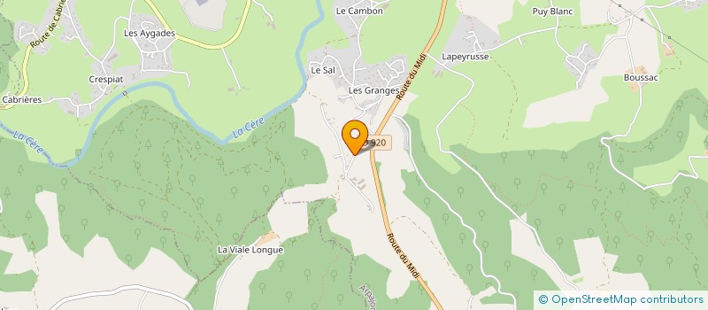 localisation de l'entreprise SCEA CALDAYROUX à ARPAJON-SUR-CERE