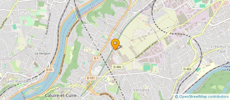 localisation de l'entreprise SCEA CALUIRE LEGUMES à CALUIRE-ET-CUIRE