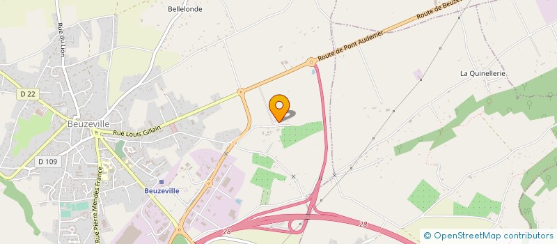 localisation de l'entreprise SCEA CALVADOS ODILE TOUTAIN à BEUZEVILLE