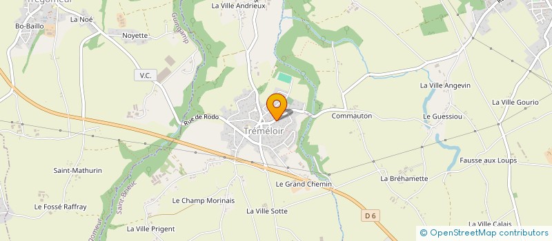 localisation de l'entreprise SCEA CARO PASCAL à TREGOMEUR