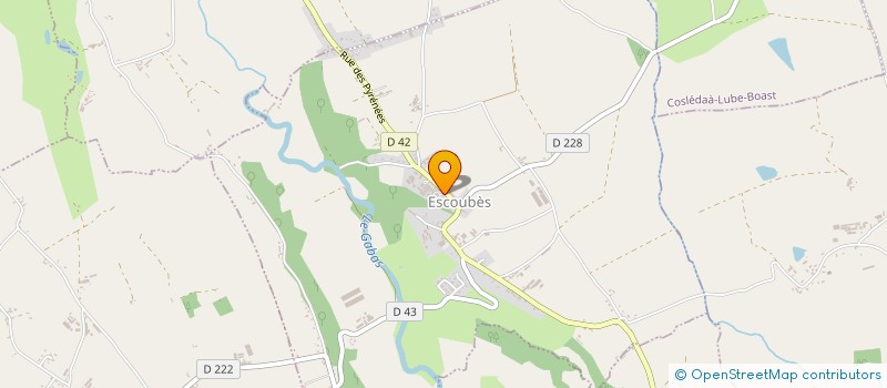 localisation de l'entreprise SCEA CASSOU-LACOUME  ESCOUBES