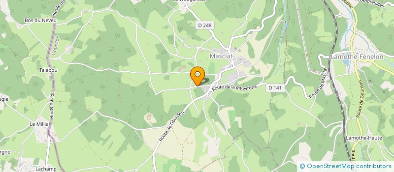 localisation de l'entreprise SCEA CASTANOIX à MASCLAT