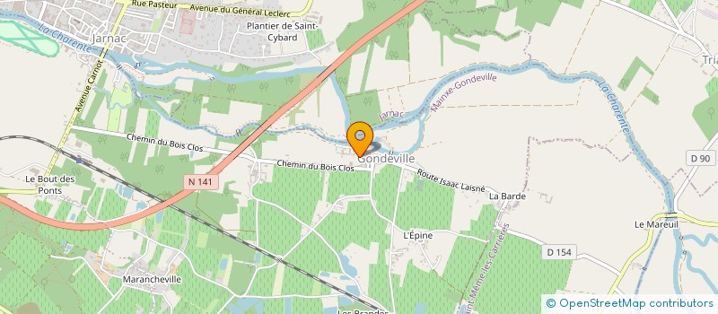 localisation de l'entreprise SCEA CD VERAL à SAINTE-SEVERE