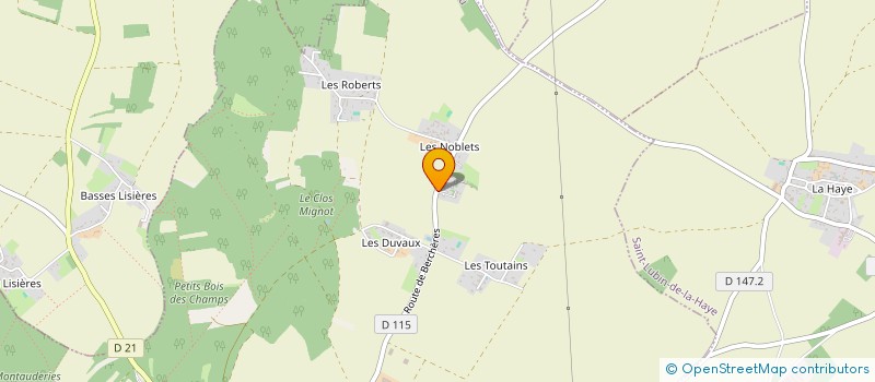 localisation de l'entreprise SCEA CERES à SAINT-LUBIN-DE-LA-HAYE