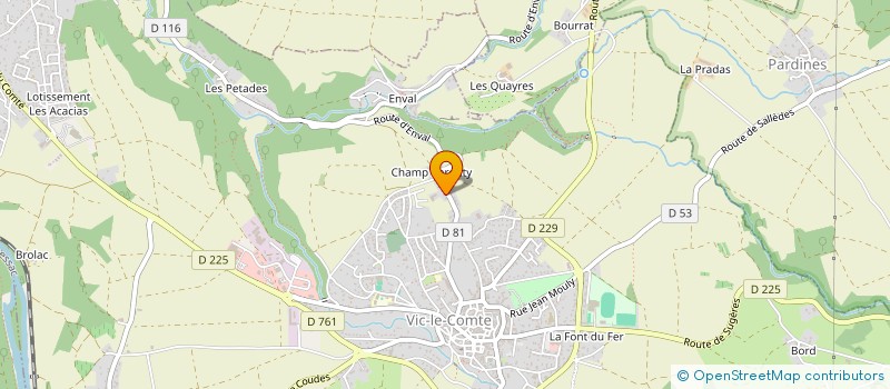 localisation de l'entreprise SCEA CHADIEU à VIC-LE-COMTE