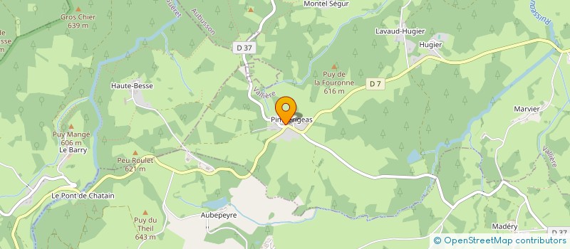 localisation de l'entreprise SCEA CHAMPEYTINAUD LENOIR à VALLIERE