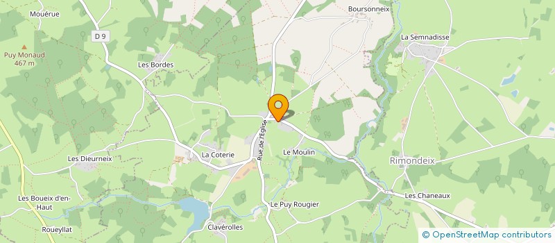 localisation de l'entreprise SCEA CHAROLIM à PARSAC-RIMONDEIX