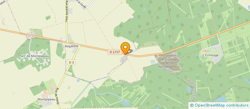 localisation de l'entreprise SCEA CHASSINE PERDEREAU à ROZIERES-EN-BEAUCE