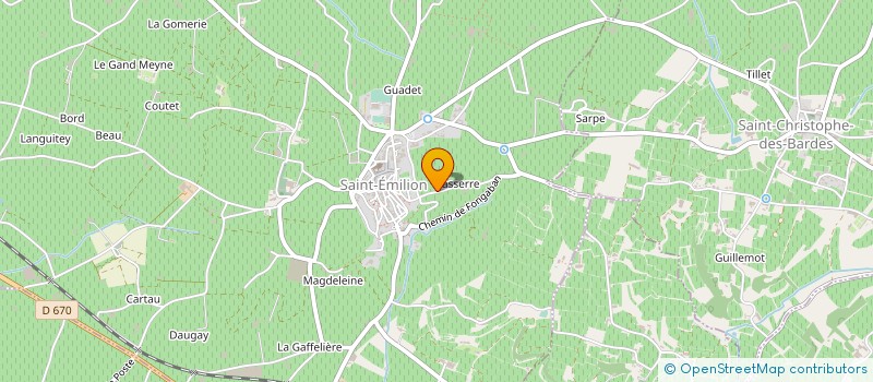 localisation de l'entreprise SCEA CHATEAU BELLEFONT-BELCIER  SAINT-CHRISTOPHE-DES-BARDES