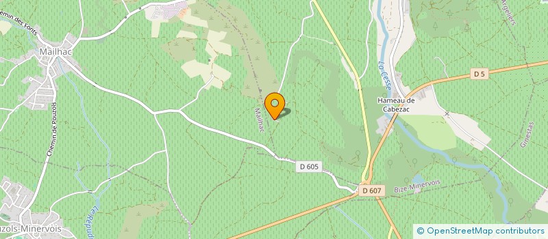 localisation de l'entreprise SCEA CHATEAU BELVIZE  BIZE-MINERVOIS