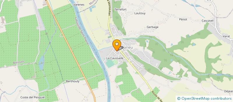 localisation de l'entreprise SCEA CHATEAU COUTINEL  LABASTIDE-SAINT-PIERRE