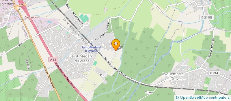 localisation de l'entreprise SCEA CHATEAU D EYRAN  SAINT MEDARD D'EYRANS