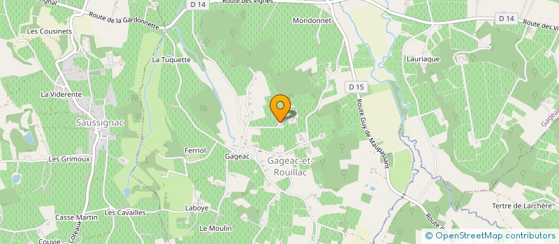 localisation de l'entreprise SCEA CHATEAU D YVIGNE  GAGEAC-ET-ROUILLAC