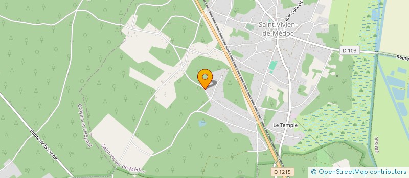 localisation de l'entreprise SCEA CHATEAU DAVID  VENSAC