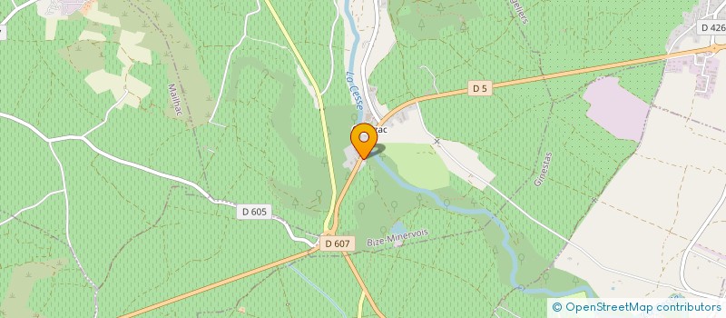 localisation de l'entreprise SCEA CHATEAU DE CABEZAC  BIZE-MINERVOIS