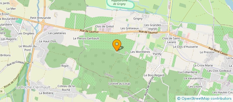 localisation de l'entreprise SCEA CHATEAU DE VAUGAUDRY  CHINON