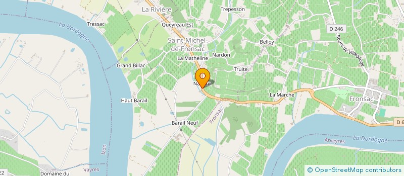 localisation de l'entreprise SCEA CHATEAU DU TERTRE JANOUEIX à FRONSAC