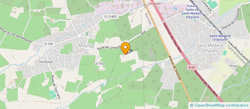 localisation de l'entreprise SCEA CHATEAU FERRAN  MARTILLAC