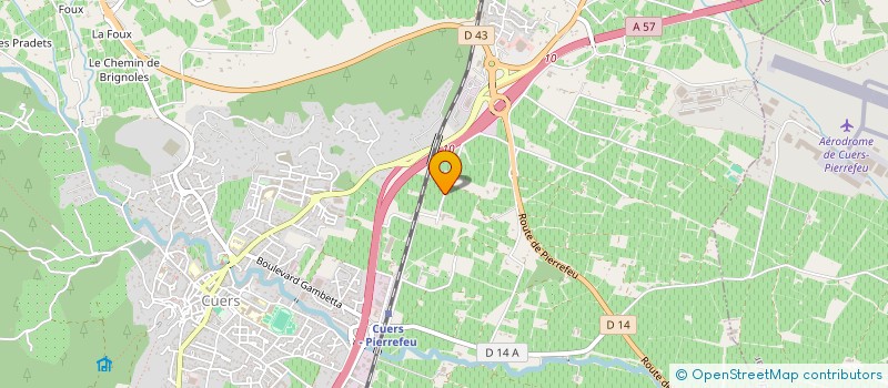 localisation de l'entreprise SCEA CHATEAU GAIROIRD à CUERS