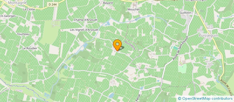 localisation de l'entreprise SCEA CHATEAU HAUT BONNEAU à MONTAGNE
