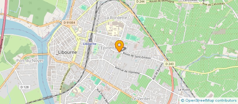 localisation de l'entreprise SCEA CHATEAU L'EPINE à LIBOURNE