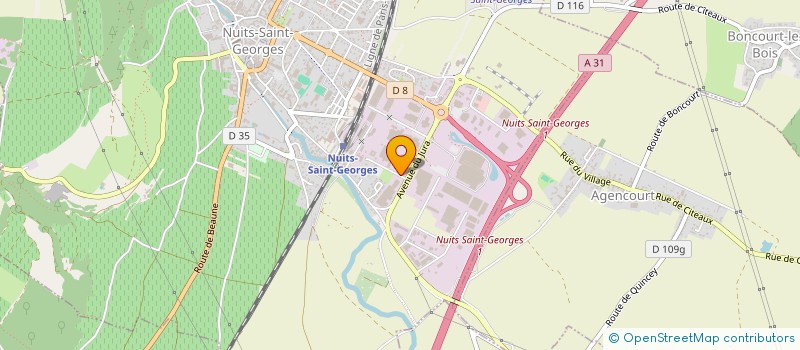 localisation de l'entreprise SCEA CHATEAU LA CROIX MARTELLE à NUITS-SAINT-GEORGES