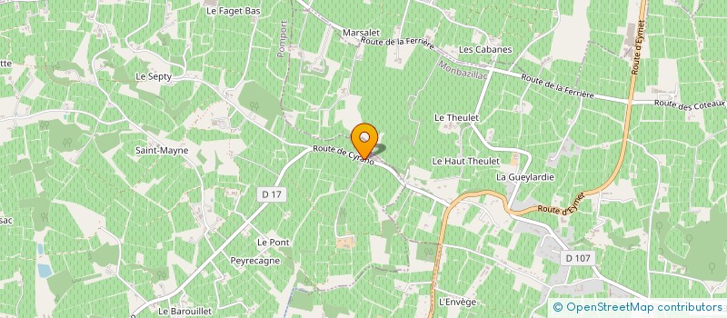 localisation de l'entreprise SCEA CHATEAU LADESVIGNES à POMPORT