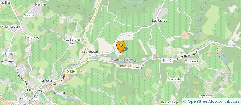 localisation de l'entreprise SCEA CHATEAU LAGORCE à HAUX