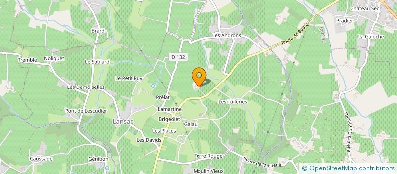 localisation de l'entreprise SCEA CHATEAU LAMOTHE  LANSAC