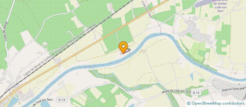 localisation de l'entreprise SCEA CHATEAU LASTOURS GAILLAC à LISLE-SUR-TARN