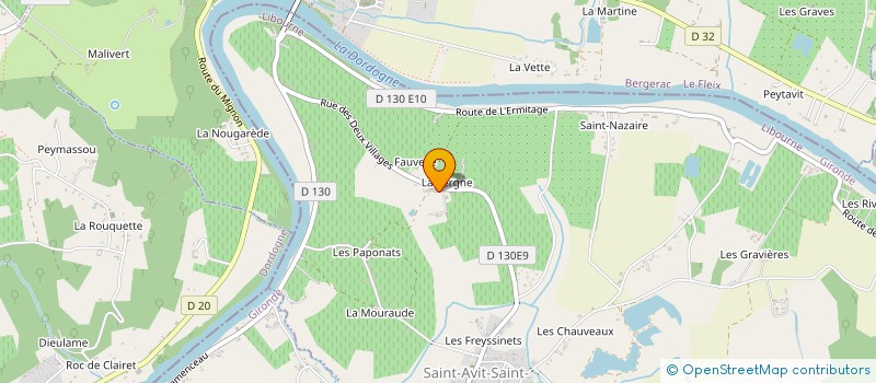 localisation de l'entreprise SCEA CHATEAU LUZAC  FOUGUEYROLLES