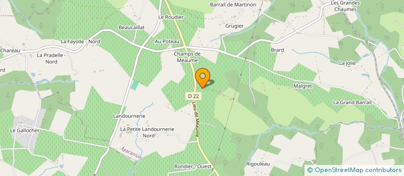 localisation de l'entreprise SCEA CHATEAU MEAUME à MARANSIN