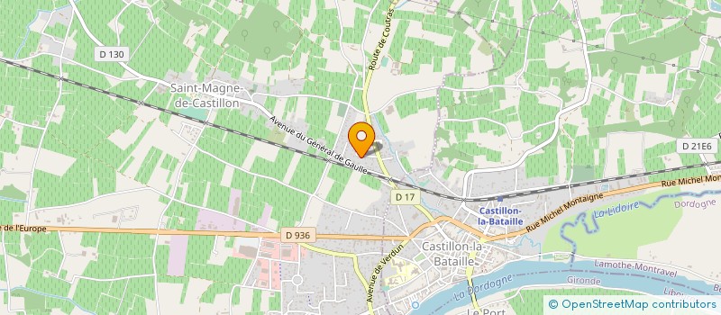 localisation de l'entreprise SCEA CHATEAU MIGAUD à SAINT-MAGNE-DE-CASTILLON