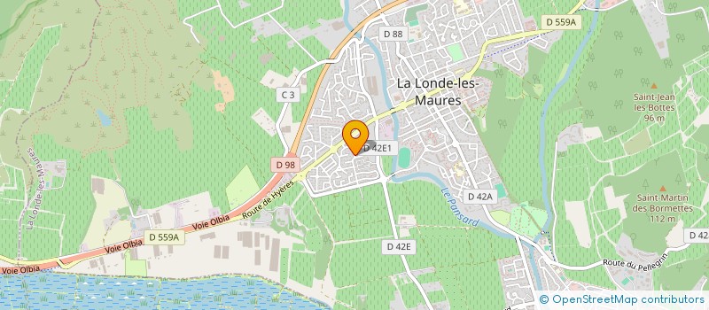 localisation de l'entreprise SCEA CHATEAU PAS DU CERF à LA LONDE-LES-MAURES