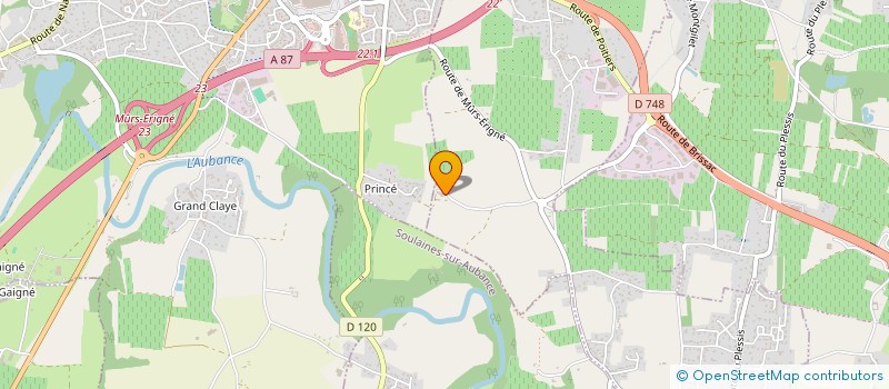 localisation de l'entreprise SCEA CHATEAU PRINCE  SAINT-MELAINE-SUR-AUBANCE