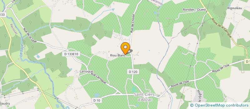 localisation de l'entreprise SCEA CHATEAU RIOUBLANC  SAINT-CIERS-D'ABZAC