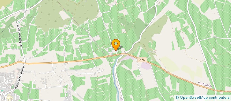 localisation de l'entreprise SCEA CHATEAU ROQUEFEUILLE  PUYLOUBIER